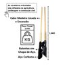 Cavadeira Light Articulada Cabo em Madeira Encerado 180cm Minasul - 4