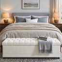 Ver imagem 2 de Puff Baú 160cm Hermione Facto Off White - Sallar Home