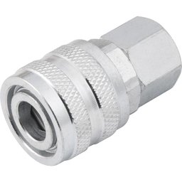 Engate Rápido Fêmea 1/4 Aço Carbono Com Rolete Cartela 1 Pe - 2