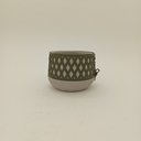 Ver imagem 5 de Vaso Decorativo Enfeite Casa Cimento 18x14x14cm Verde Cachepô