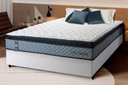 Ver imagem 1 de Conjunto Cama Box Espuma Chicago Cinza Casal 138x188x57