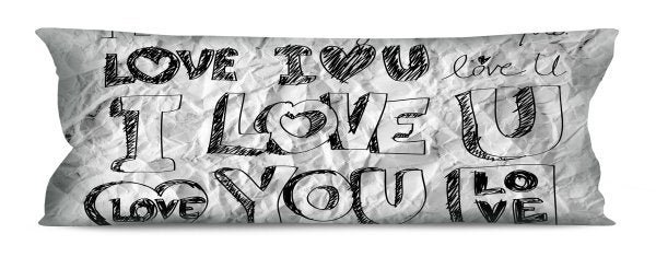 Almofadão de dormir Romantico Love 35x95 Atelier Valverde - 1