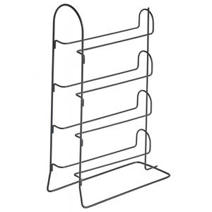 2 Suportes Verticais P/ Garrafa de Vinho Aramado Preto