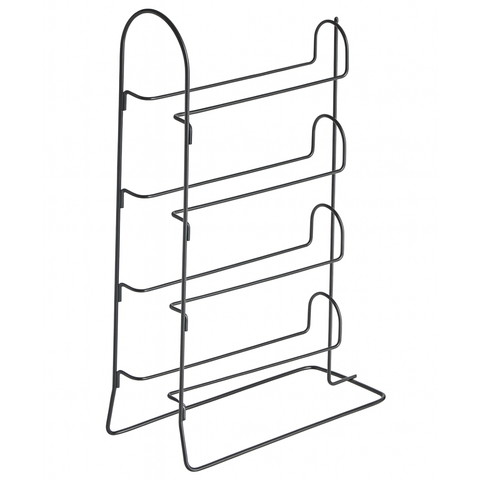 2 Suportes Verticais P/ Garrafa de Vinho Aramado Preto