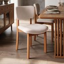 Ver imagem 3 de Cadeira para Sala de Jantar Cozinha Living Estofada Dara L02 Suede Bege - Lyam Decor