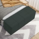 Ver imagem 2 de Puff Decorativo Living Sala de Estar 195 Cm Roma W01 Suede Verde Musgo - lyam