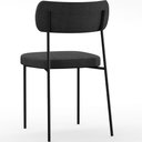 Ver imagem 7 de Cadeira Decorativa Estofada para Sala de Jantar Melina F01 Linho Chumbo - Lyam Decor