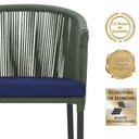 Ver imagem 3 de Mesa e 6 Cadeiras e Noronha Preto E10 Trama Original Verde