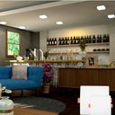 Ver imagem 2 de Plafon LED Quadrado Borda Infinita 24W Luz Amarela 1920Lm Bivolt Gaya