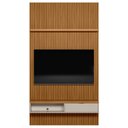 Ver imagem 1 de Painel Ripado para TV 60 Pol. com Bancada 141cm Prime Plus L06 Nature/Off White - Mpozenato