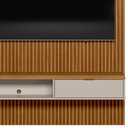 Ver imagem 5 de Painel Ripado para TV 60 Pol. com Bancada 141cm Prime Plus L06 Nature/Off White - Mpozenato