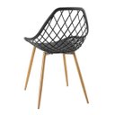 Ver imagem 2 de Cadeira Clarice - Cleo - Preto