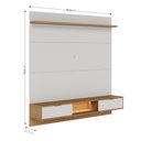 Ver imagem 5 de Painel para TV Home Suspenso Bali 1.6 Off White Matte Freijó – Colibri