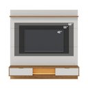 Ver imagem 6 de Painel para TV Home Suspenso Bali 1.6 Off White Matte Freijó – Colibri