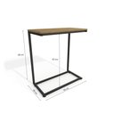 Ver imagem 5 de Mesa de Apoio Sofá Industrial Kappesberg Li025 Freijó Preto