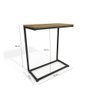 Mesa de Apoio Sofá Industrial Kappesberg Li025 Freijó Preto - 5