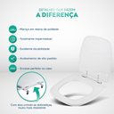 Ver imagem 4 de Tampa de Vaso Sanitário Decorado Avant Plus Preto para Bacia Incepa