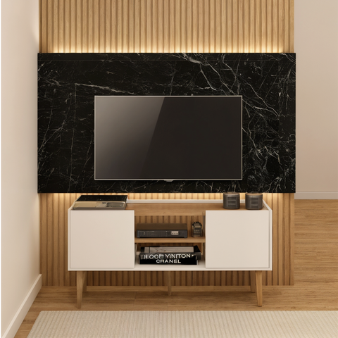 Rack Moscou com 2 Portas 107cm para TV até 43" Byhouse