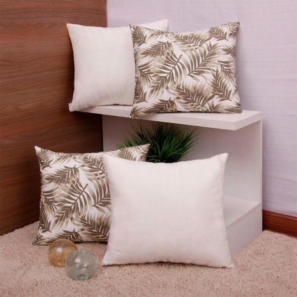 Kit Almofada Lorena M00933-0009 04 Peças Branco - 1