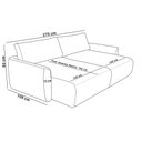 Ver imagem 2 de Sofá Cama Retrátil 4 Lugares para Sala de Estar 270cm Malva F04 Linho Bege - Lyam Decor