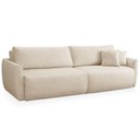 Ver imagem 1 de Sofá Cama Retrátil 4 Lugares para Sala de Estar 270cm Malva F04 Linho Bege - Lyam Decor
