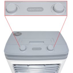 Climatizador Ar Frio Portátil Evaporativo 60 Litros Umidificador Ventisol Clin 60 Pro 110v - 6