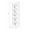Estante Organizadora 57cm Multimóveis CR25251 Natura Off White - 3