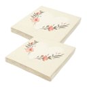 Ver imagem 1 de Kit Guardanapo Decorado Coração Floral Luxo 40 Folhas 33cm - Tuut