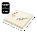 Ver imagem 6 de Kit Guardanapo Decorado Coração Floral Luxo 40 Folhas 33cm - Tuut