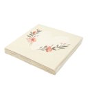 Ver imagem 4 de Kit Guardanapo Decorado Coração Floral Luxo 40 Folhas 33cm - Tuut