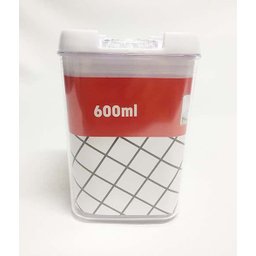 Pote Hermético Quadrado Acrílico 600 ml - Conjunto com 4 - 2