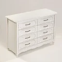 Ver mais imagens de Cômoda Lilie Clássica | 8 Gavetas | Branco Provençal Cor:Branco-Provencal:Branco-Provencal