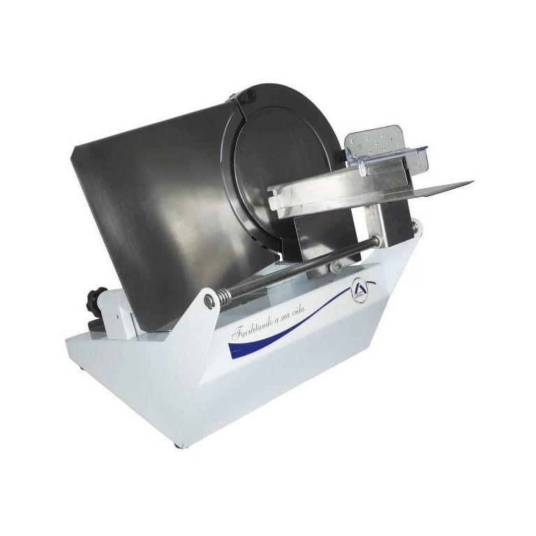 Fatiador Cortador Frios Elétrico Lâmina Inox 250mm Ajuste Espessura Arbel 250 NS Branco Bivolt