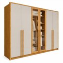 Ver imagem 2 de Guarda Roupa Casal 6 Portas Vidro Refleta e 6 Gavetas 100% MDF Imperiale Premium Yescasa