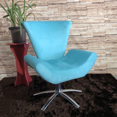 Poltrona Elegance Giratória em Sued Premium