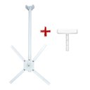 Ver imagem 1 de Suporte para Televisão de 10 a 55 Polegadas de Teto Cs0050b Branco