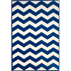 Tapete Smart 190x280 2462 X33 Zig Zag Azul