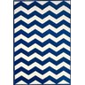 Tapete Smart 190x280 2462 X33 Zig Zag Azul - 1