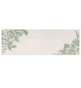 Ver imagem 1 de Tapete Passadeira Natural 45x140cm Flores/Verde - Antiderrapante FASTLAR