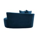 Ver imagem 5 de Namoradeira Sofá Feijão Hana Orgânica Bouclé Azul Marinho