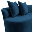 Ver imagem 6 de Namoradeira Sofá Feijão Hana Orgânica Bouclé Azul Marinho