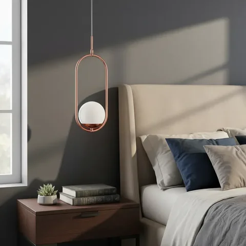 Pendente Lustres Luminaria de Teto Jabuticaba com Globo Fosco 12cm Iluminação Casa