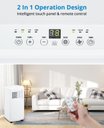Ver imagem 3 de Takywep Ar-condicionado Portátil 10.000 Btu 3 em 1 Branco