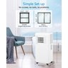 Takywep Ar-condicionado Portátil 10.000 Btu 3 em 1 Branco - 6