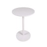 Mesa Lateral de Apoio Branca em Mdf Redonda 34cm para Decorar Salas Quartos Consultórios - 1
