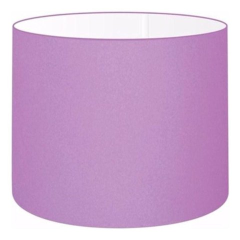 Cúpula Abajur e Luminária Cilíndrica Vivare Cp-7018 Ø40x25cm - Bocal Nacional Lilás