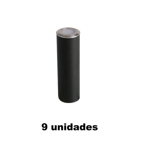 9 Mini Balizador de Piso Led Embutido 3000k Quente Acl53
