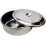 Bacia Aço Inoxidavel 8 Litros Com Tampa em Inox - Original - 1