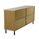 Ver imagem 4 de Cômoda Infantil Dm-240 6 Gavetas MDF-MDP Amadeirado Ditália Móveis