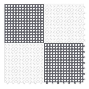 16 Tapete Flexível Antiderrapante 30x30 Box Banheiro Piscina:PRETO E BRANCO